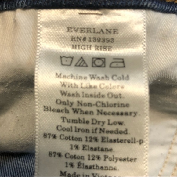 EVERLANE High Rise Skinny Dark Wash Ladies Jeans Size 27 Regular - Picture 5 of 10
